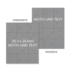 Beidseitige Fotopuzzle 25,40x20,32 cm