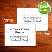 Beidseitig personalisierbare FotoPuzzle Einladung