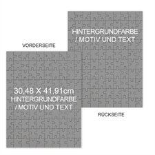 Grosses beidseitiges Puzzle, Hochformat