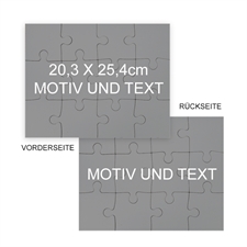 beidseitiges Fotopuzzle mit Motiv 25,40x20,32 cm