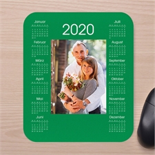 Tag für Tag Foto Kalender Mauspad Grün