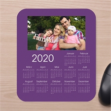 Erinnerungen Fotokalender Mauspad Violett
