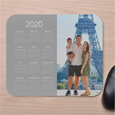 Einfaches personalisiertes Mauspad, Silber