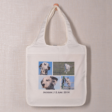 Vier Fotos Shoppingtasche Zeitgeist