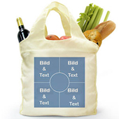 Wiederverwendbare Shoppingtasche Vier Fotos