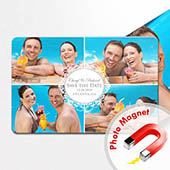 Vintage Collage Save the Date Magnet 10,16 x 15,24 cm