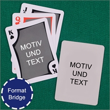 Moderne Bridge Spielkarten Beidseitig Personlisierbar