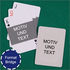 Bridgekarten mit Foto im Querformat