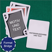 Moderne Bridge Spielkarten Beidseitig Gestaltbar