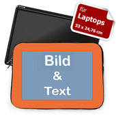 Personalisierte Laptop Tasche Medium Orange