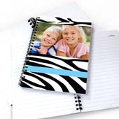 Notizbuch Zebra Cool Blue Individuell