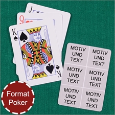 Poker Spielkarten Sechs Fotos Fotokollage