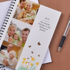 Foto-Notizbuch Dreier Kollage Frühlingsblumen