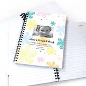 Fotonotizbuch Retro Florales Muster