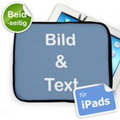 Beidseitig Personalisierte iPad Tasche Querformat