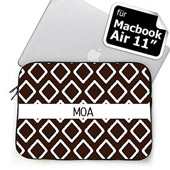Initialisierte Schoko MacBook Air 11 Tasche
