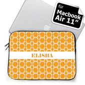 Ihre Initialen Orange MacBook Air 11 Tasche