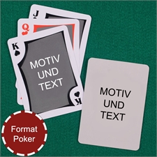 Spielkarten mit anpassbarer Vorder- und Rückseite im modernen Stil  