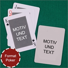 Spielkarten mit anpassbarer Vorder- und Rückseite im klassischen Stil  