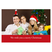 Fröhliche Weihnachten wünschen wir Kippkarte