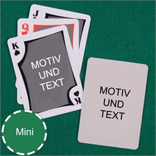 Mini Kartenspiel Modern Beiseitig Personalisierbar