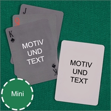 Mini Kartenspiel Einfach Beidseitig Personalisierbar