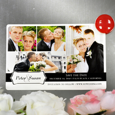 Liebe Collagemagnet vier Fotos Personalisieren 10,16 x 15,24 cm