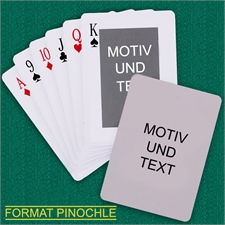 Klassisch Personalisierte Zweiseitige Binokel Spielkarten