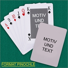 Klassisch Personalisierte  Bridge Style Zweiseitige Binokel Bridge Spielkarten