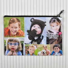 5er Fotokollage Kosmetiktasche Groß Selbes Bild vorne und hinten