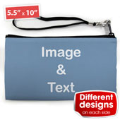 Mittelgroße Personalisierte Clutch Bag – 2 verschiedene Motive