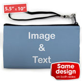 Mittelgroße Personalisierte Clutch - 2 Seiten mit gleichem Motiv