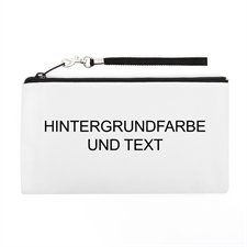 Mittelgroße Persoanlisierte Clutch - Zwei Seiten mit unterschiedlichen Motiven, Hintergrund und Text