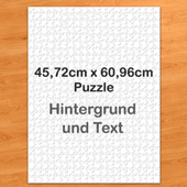 Personalisiertes Riesenpuzzle Hochformat 46x62cm 500 Teile