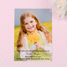 Konfirmation oder Kommunion Einladungskarte Personalisieren 127x178