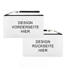Ihr Design hier gedruckt, 14x25 cm Clutchtasche fürs Handgelenk - Unterschiedliche Seiten