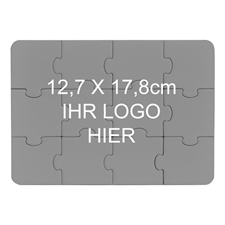 Einladung Puzzle Gestalten Zwölf Teile Querformt Foto