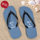 Personalisierte Strandsandalen Damen Größe XL 42-43 ZWEI BILDER Schwarz