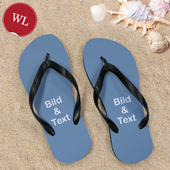 Personalisierte Strandsandalen Damen Größe L 40-41 ZWEI BILDER Schwarz