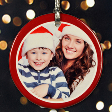 Schmuck mit Rahmen für Weihnachten Personalisierter Porzellanschmuck