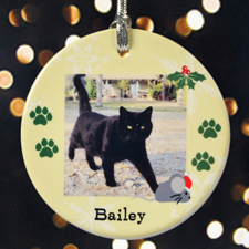 Mietzekatze Personalisierter Schmuck für Weihnachten und für nette Menschen