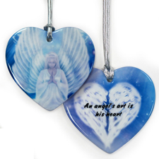 Herz Schmuck Glas Beidseitig Personalisieren