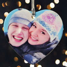 Weihnachten Herzschmuck aus Porzellan