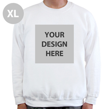 Sweatshirt Foto Weiß Größe XL