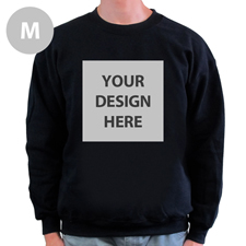 Sweatshirt Foto Vollbild Schwarz Größe M