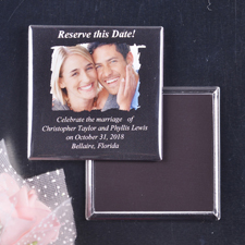 Superschicke Heirat Save the Date Magnetbutton
