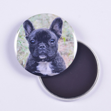Ihr Bild bleibt hängen Rundes Magnetbutton zum Personalisieren