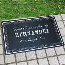 Die Familie zählt immer Personalisierte Fußmatte