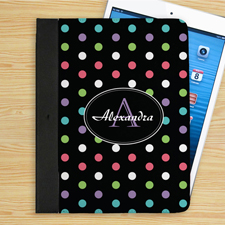 Bunte Punkte iPad Folio Case Persoanlisieren