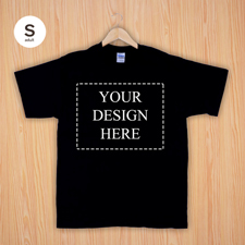 Cotton Black Left Chest Image Adult Small